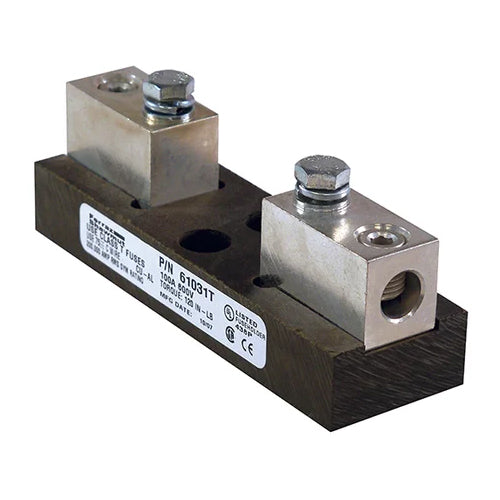 Mersen 61031T, Class T Fuse Block, 600VAC/DC, 1-Pole, 100A, Box Connector