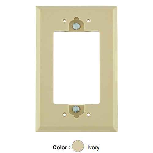 Leviton 6197-I, Shallow Wallbox Extender for GFCI, Ivory