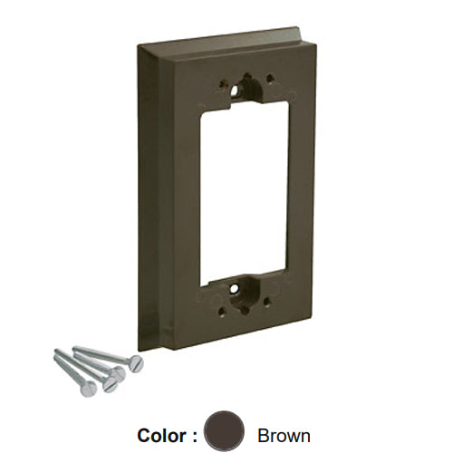 Leviton 6197, Shallow Wallbox Extender for GFCI, Brown