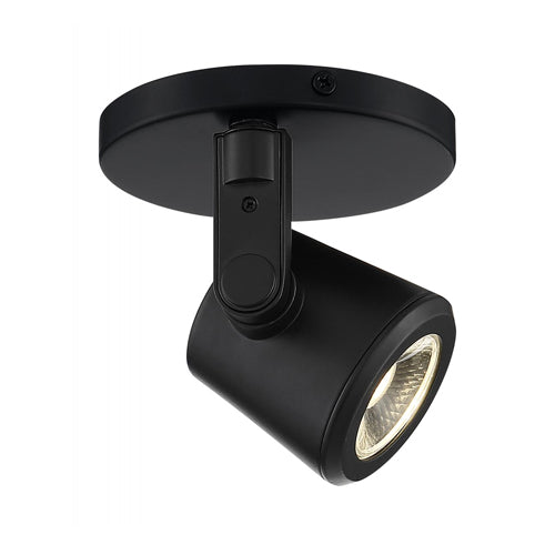 Satco 62-1107, 12W LED Taper Back Monopoint, 120V, 3000K Warm White, 1020 Lumens, 36° Beam Angle, Dimmable, Black Finish