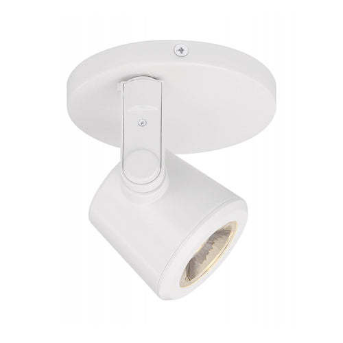 Satco 62-1108, 12W LED Taper Back Monopoint, 120V, 3000K Warm White, 1020 Lumens, 36° Beam Angle, Dimmable, White Finish