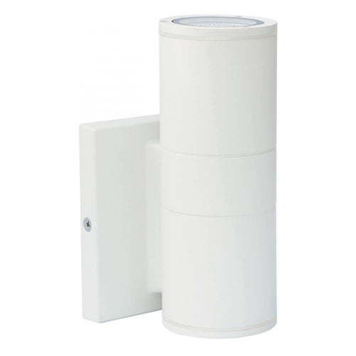 Satco 62-1137, 1 Light LED Small Up or Down Sconce Fixture, 120/277V, 10W, 3000K Warm White, 900 Lumens, White Finish