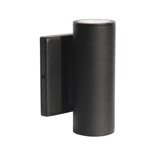 Satco 62-1142R1, 2 Light LED Small Up and Down Sconce Fixture, 120/277V, 10W, 3000K Warm White, 900 Lumens, Black Finish