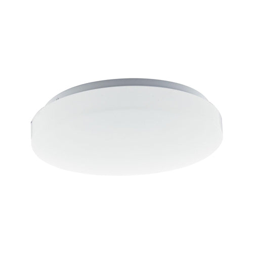 Satco 62-1210, 11" Acrylic Round Flush Mounted LED Light Fixture, 120V, 16W, 990-1100 Lumens, 3000K/4000K/5000K, Dimmable, White Finish