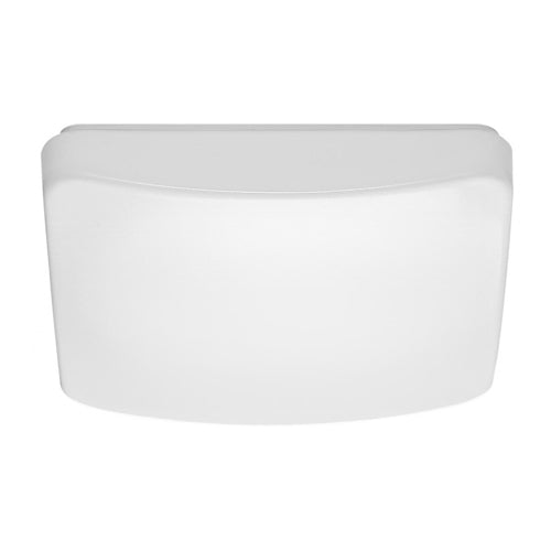 Satco 62-1214, 11" Flush Mounted LED Fixture, 120V, 16W, 3000K/4000K/5000K, 990-1100 Lumens, Square, Dimmable, White Acrylic