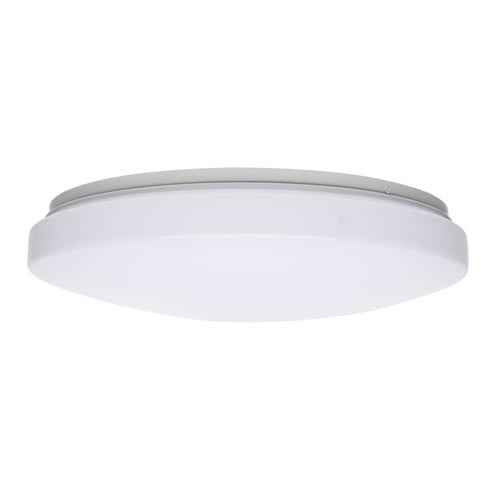 Satco 62-1226, 14'' LED Flush Mount Fixture, 120/277V, 20W, 3000/4000/5000K CCT Selectable, 1450/1550/1450 Lumens, White Finish