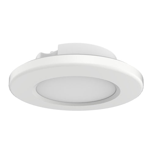 Satco 62-1590, 4" LED Surface Mount Fixture, 120V, 9W, 5000K Natural Light, 680 Lumens, Dimmable, White Finish, 6 Packs