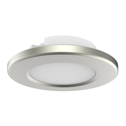 Satco 62-1582, 4" LED Surface Mount Fixture, 120V, 9W, CCT Selectable 3000K/4000K/5000K, 680-720 Lumens, Dimmable, Brushed Nickel