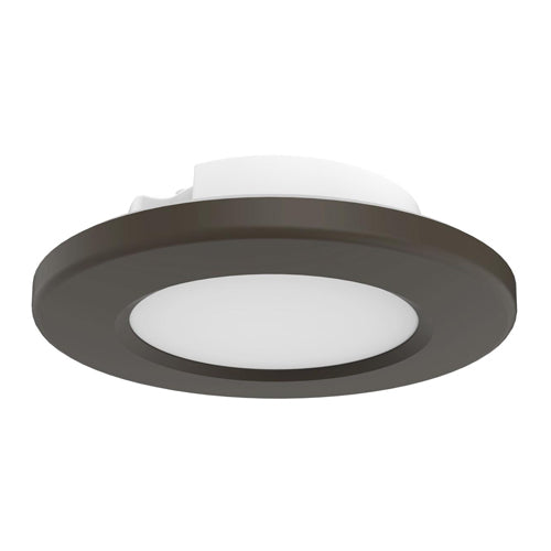 Satco 62-1583, 4" LED Surface Mount Fixture, 120V, 9W, CCT Selectable 3000K/4000K/5000K, 680-720 Lumens, Dimmable, Bronze