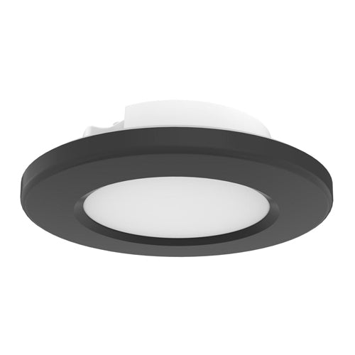 Satco 62-1584, 4" LED Surface Mount Fixture, 120V, 9W, CCT Selectable 3000K/4000K/5000K, 680-720 Lumens, Dimmable, Black