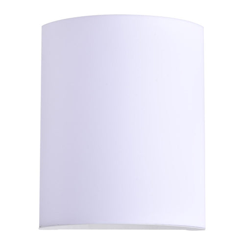 Satco 62-1646, Crispo, LED 9'' Wall Sconce, 120V, 10W, 800/900/850 Lumens, CCT Selectable 3000K/4000K/5000K, Dimmable, White Finish