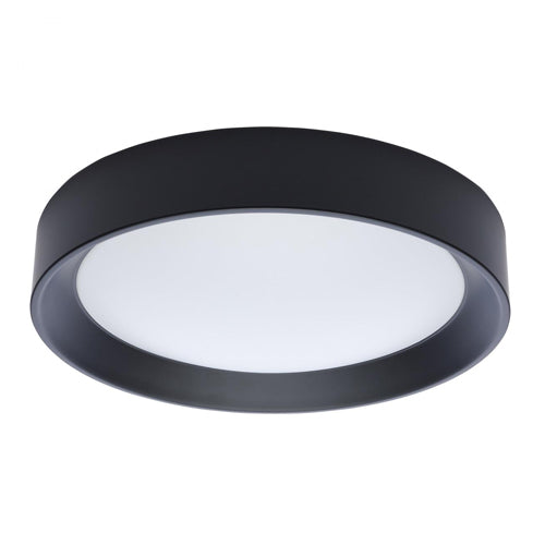 Satco 62-1696, Selene, 13'' LED Flush Mount, 120V, 22W, 2700/3000/3500/4000/5000K CCT Selectable, 1200-1250 Lumens, Black Finish