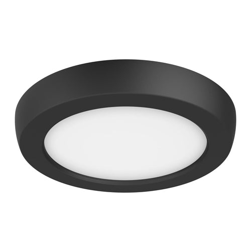 Satco 62-1701, Blink Pro, 5" Flush Mount LED Fixture, 9W, 120V, CCT Selectable, 650-680 Lumens, Round Shape,Black Finish, Dimming 120V only