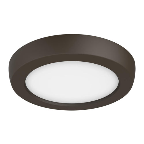 Satco 62-1702, Blink Pro, 5" Flush Mount LED Fixture, 9W, 120V, CCT Selectable, 650-680 Lumens, Round Shape, Bronze Finish, Dimming 120V only