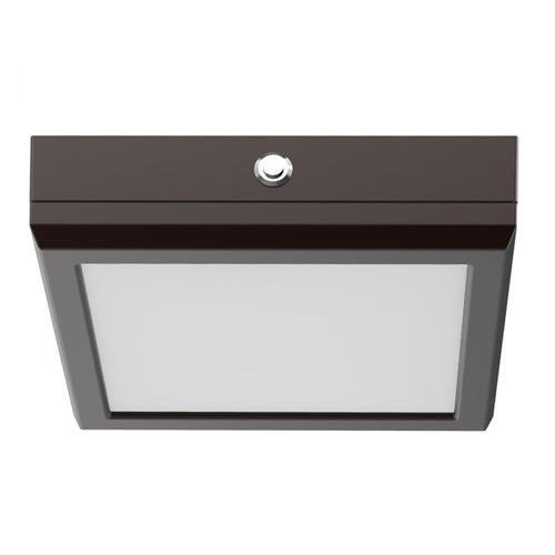 Satco 62-1716-EM, Blink Pro, Emergency Battery Backup, 7'' Square, 120V, Bronze Finish