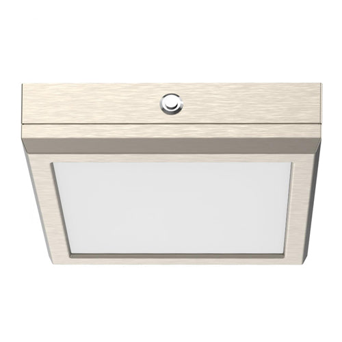 Satco 62-1717-EM, Blink Pro, Emergency Battery Backup, 7'' Square, 120V, Brushed Nickel Finish