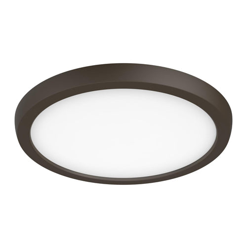 Satco 62-1722, Blink Pro, 9" Flush Mount LED Fixture, 13W, 120V, CCT Selectable, 1200-1250 Lumens, Round Shape, Bronze Finish, Dimming 120V only