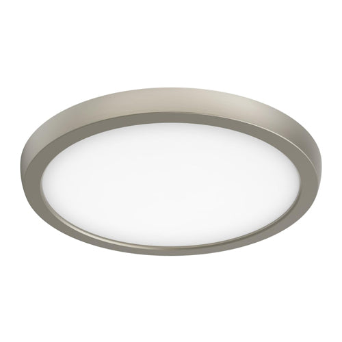 Satco 62-1723, Blink Pro, 9" Flush Mount LED Fixture, 13W, 120V, CCT Selectable, 1200-1250 Lumens, Round Shape, Brushed Nickel Finish, Dimming 120V only
