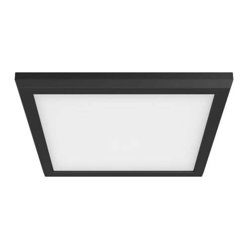 Satco 62-1725, Blink Pro, 9" Flush Mount LED Fixture, 13W, 120V, CCT Selectable, 1032-1150 Lumens, Square Shape, Black Finish, Dimming 120V only