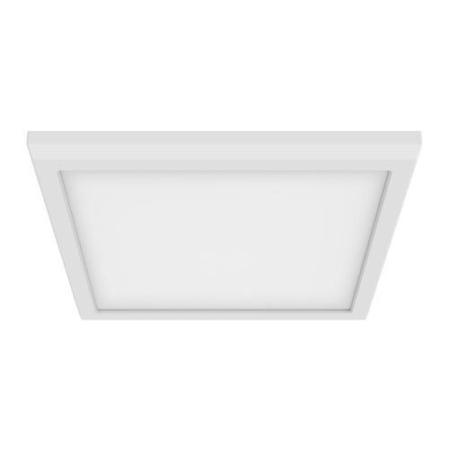 Satco 62-1729, Blink Pro, 9" Flush Mount LED Fixture, 13W, 120/277V, 3000K Soft White, 1200 Lumens, Square Shape,White Finish, 0-10V Dimming