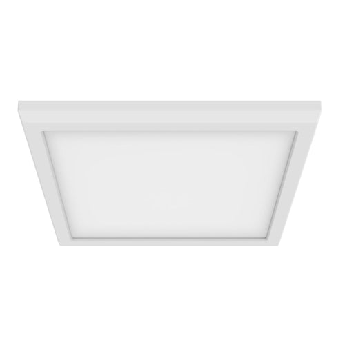 Satco 62-1744, Blink Pro, 9'' LED Square Flush Mount, 120/277V, 13W, 4000K Cool White, 1200 Lumens, White Finish