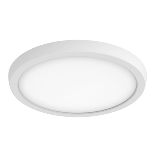 Satco 62-1756, Blink Pro, 9'' LED Round Flush Mount, 120/277V, 13W, 3000K Soft White, 1300 Lumens, White Finish