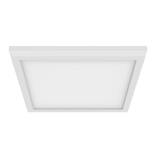 Satco 62-1757, Blink Pro, 9'' LED Square Flush Mount, 120/277V, 13W, 3000K Soft White, 1200 Lumens, White Finish