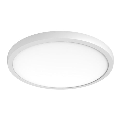 Satco 62-1778, Blink Pro Plus, 19" Surface Mount LED Fixture, 34W, 120/277V, CCT Selectable, 2600-2740 Lumens, Round Shape, White Finish, Dimming 120V only