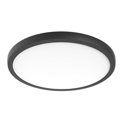 Satco 62-1788, Blink Pro Plus, 19" Surface Mount LED Fixture, 34W, 120/277V, CCT Selectable, 2500-2640 Lumens, Round Shape, Black Finish, Dimming 120V only