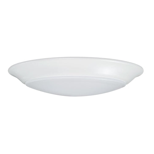 Satco 62-1801, 7" LED Disk Light, 120V, 15W, 5-CCT Selectabl 2700/3000/3500/4000/5000K, 930-1000 Lumens, White Finish