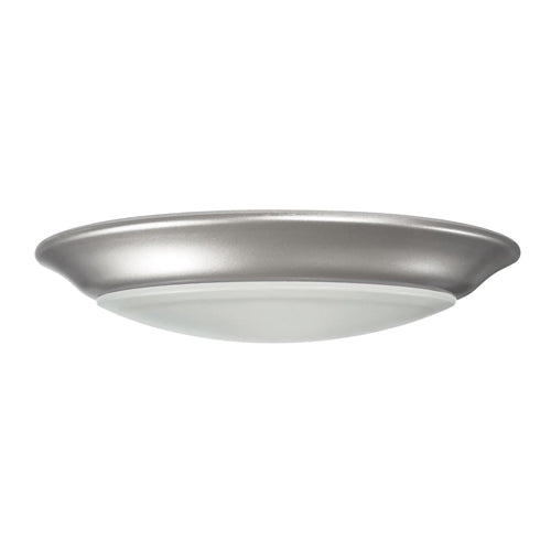 Satco 62-1802, 7" LED Disk Light, 120V, 15W, 5-CCT Selectabl 2700/3000/3500/4000/5000K, 860-980 Lumens, Brushed Nickel Finish