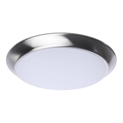 Satco 62-1812R1, 10'' LED Disk Light, 12W, 120V, 2700/3000/3500/4000/5000K CCT Selectable, 1000 Lumens, Brushed Nickel Finish