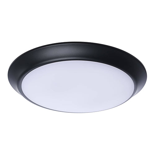 Satco 62-1814R1, 10'' LED Disk Light, 12W, 120V, 2700/3000/3500/4000/5000K CCT Selectable, 1000 Lumens, Black Finish