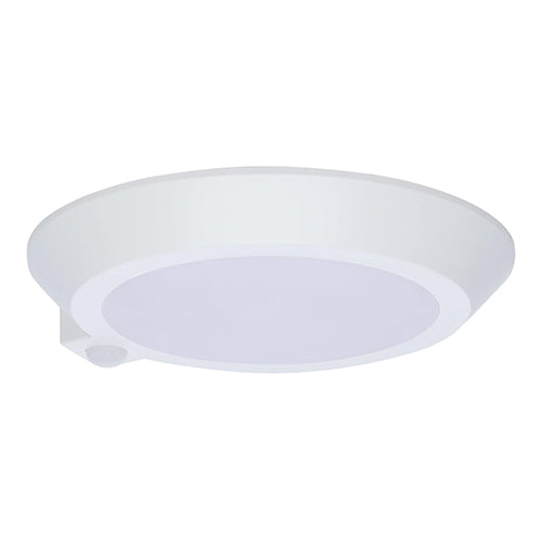 Satco 62-1821R1, 10'' LED Disk Light, 12.6W, 120V, 2700/3000/3500/4000/5000K CCT Selectable, 1060 Lumens, Occupancy Sensor, White Finish
