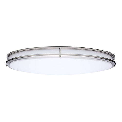 Satco 62-1881, Glamour, 32'' LED Flush Mount, 50W, 120V, 2700/3000/3500/4000/5000K CCT Selectable, 3133/3256/3555/3661/3690 Lumens, Brushed Nickel Finish