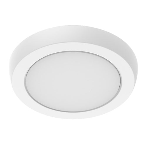 Satco 62-1900, Blink Performer, 5" LED Round Flush Mount Fixture, 120V, 8W, 5 CCT Selectable, 700-730 Lumens, White Finish
