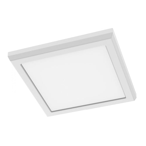Satco 62-1914, Blink Performer, 7" LED Square Flush Mount Fixture, 120V, 10W, 900-980 Lumens, 5 CCT Selectable, White Finish