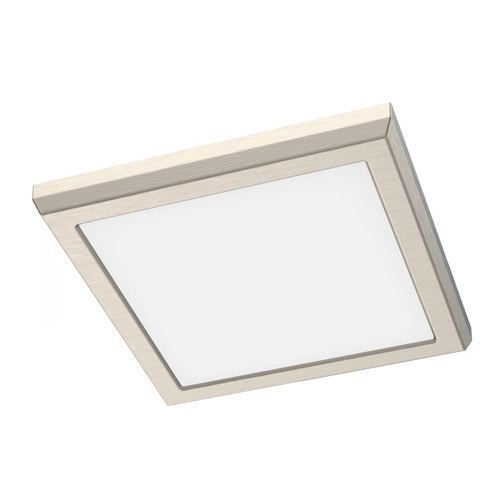 Satco 62-1917, Blink Performer, 7" LED Square Flush Mount Fixture, 120V, 10W, 850-900 Lumens, 5 CCT Selectable, Brushed Nickel Finish