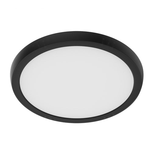 Satco 62-1921, Blink Performer, 9" LED Round Flush Mount Fixture, 120V, 11W, 1000-1050 Lumens, 5 CCT Selectable, Black Finish