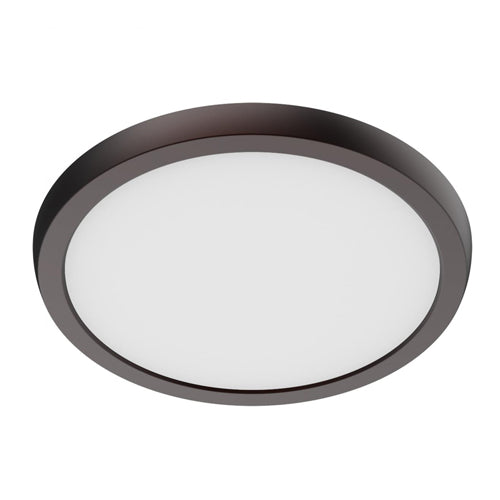Satco 62-1922, Blink Performer, 9" LED Round Flush Mount Fixture, 120V, 11W, 1000-1050 Lumens, 5 CCT Selectable, Bronze Finish