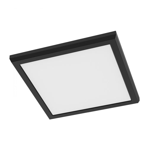 Satco 62-1925, Blink Performer, 9" LED Square Flush Mount Fixture, 120V, 11W, 1000-1050 Lumens, 5 CCT Selectable, Black Finish