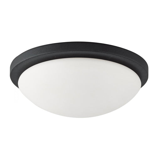 Satco 62-1942, Button, 11" LED Flush Mount Ceiling Light Fixture, 120V, 18W, 1500/1700/1600 Lumens, CCT Selectable 3000/4000/5000K, Matte Black Finish