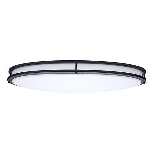 Satco 62-1981, Glamour, 32'' LED Flush Mount, 50W, 120V, 2700/3000/3500/4000/5000K CCT Selectable, 3133/3256/3555/3661/3690 Lumens, Black Finish