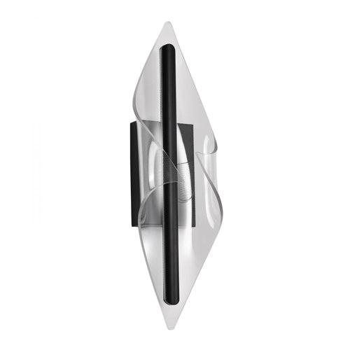 Satco 62-2022, Geneva, 24" LED Large Wall Sconce, 120V, 27W, 3000K Soft White, 2160 Lumens, Matte Black, Silk Screened Acrylic Lens