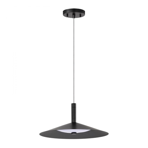 Satco 62-2072, Corrine, 14" LED Pendant, 120V, 18W, 1500-1600 Lumens, 3000K/4000K/5000K CCT Selectable, Matte Black