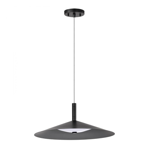 Satco 62-2073, Corrine, 18" LED Pendant, 120V, 25W, 2100-2200 Lumens, 3000K/4000K/5000K CCT Selectable, Matte Black