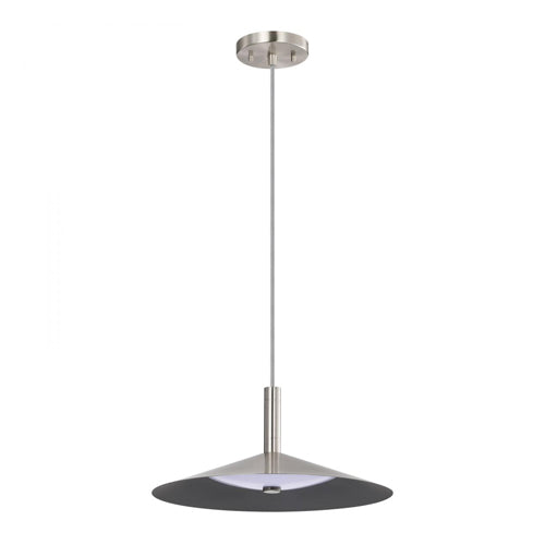 Satco 62-2082, Corrine, 14" LED Pendant, 120V, 18W, 1500-1600 Lumens, 3000K/4000K/5000K CCT Selectable, Brushed Nickel
