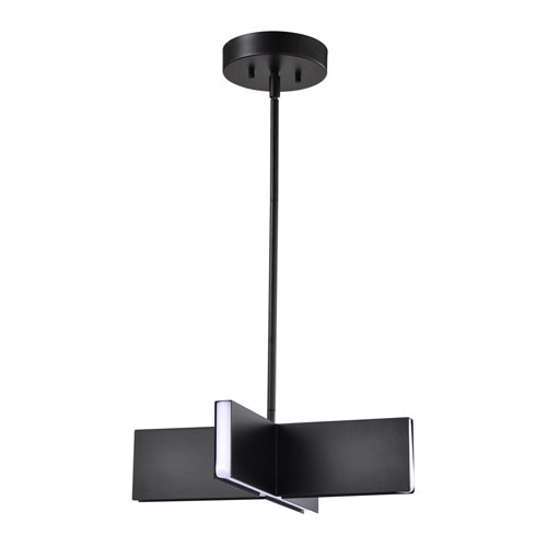 Satco 62-2141, Blaine, 16" LED Pendant, 120V, 18W, 1300 Lumens, 3000K Soft White, Matte Black, Acrylic Lens