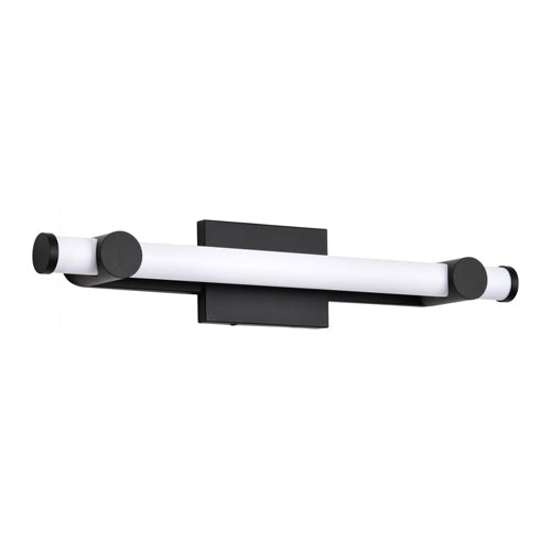 Satco 62-2202, Bowman, 24" LED Vanity, 120V, 26W, 2210 Lumens, 3000K Soft White, Matte Black, Acrylic Lens