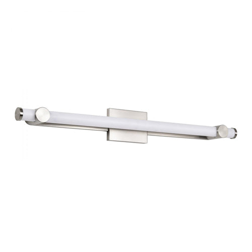 Satco 62-2213, Bowman, 36" LED Vanity, 120V, 39W, 3315 Lumens, 3000K Soft White, Brushed Nickel, Acrylic Lens